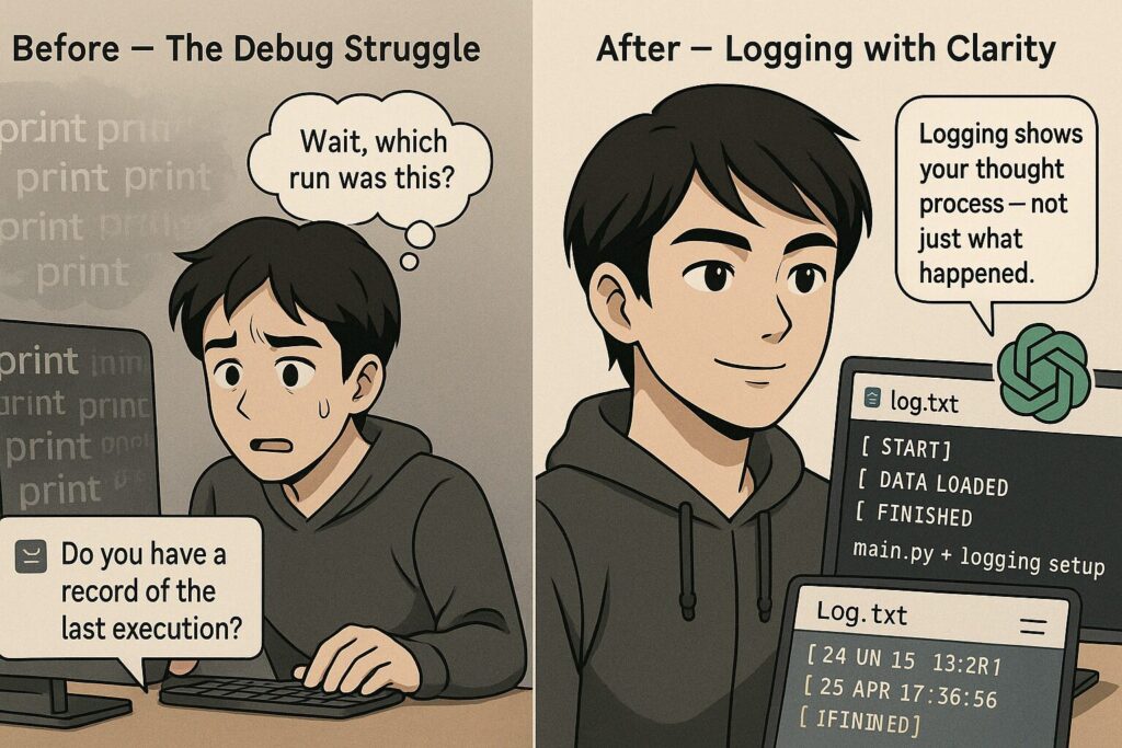 loggingで見やすくなった